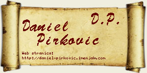 Daniel Pirković vizit kartica